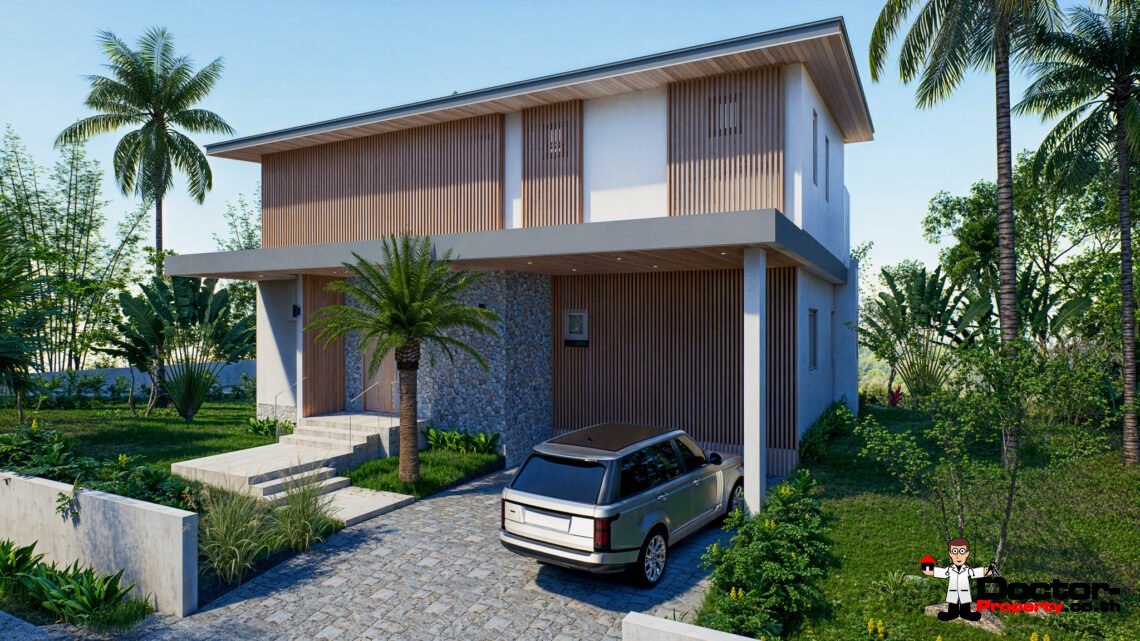 New 4 Bedroom Pool Villa with Sea View in Bo Phut, Koh Samui – For Sale